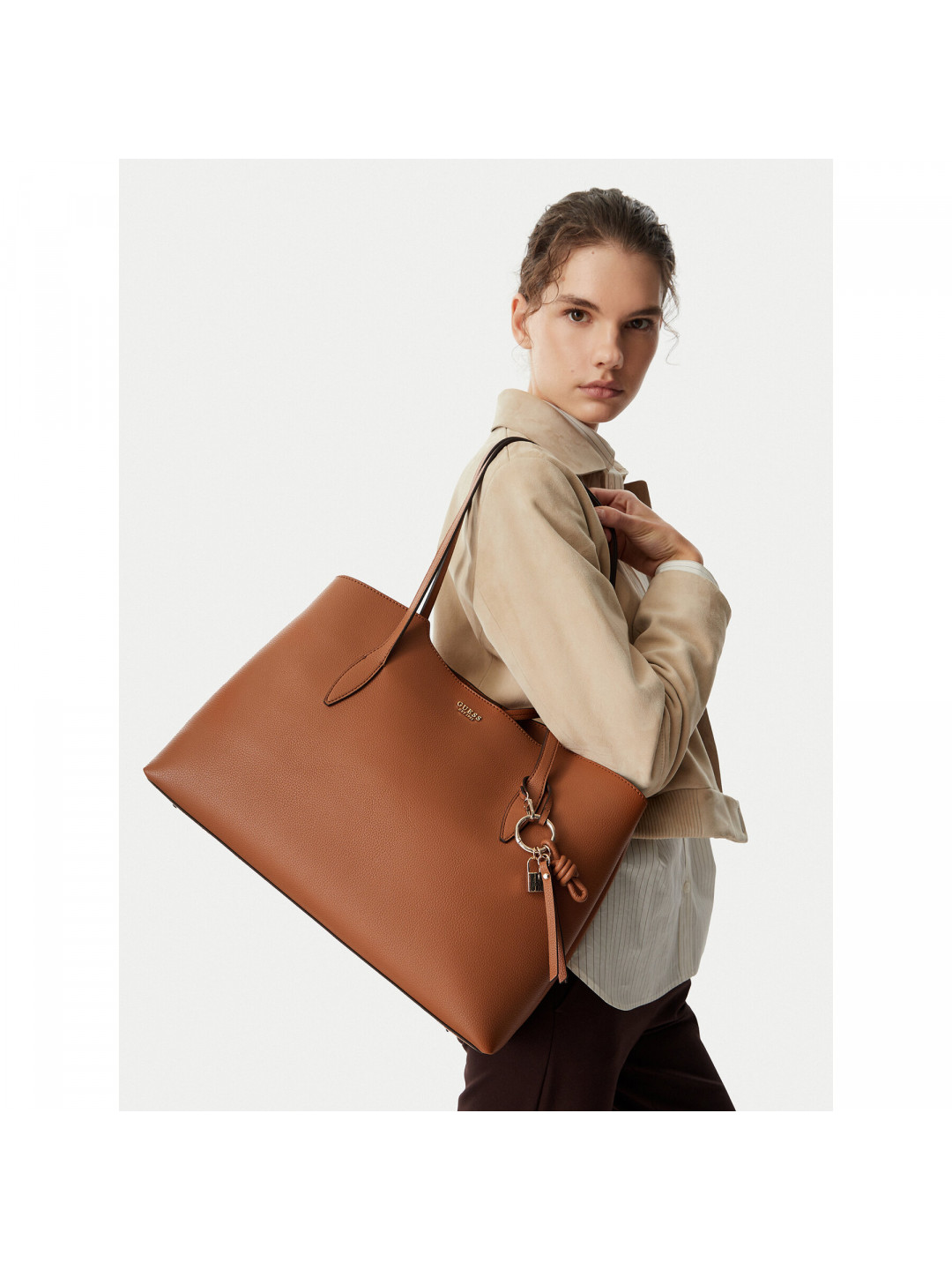 Kabelka Guess HWBG97 35230 Světle hnědá